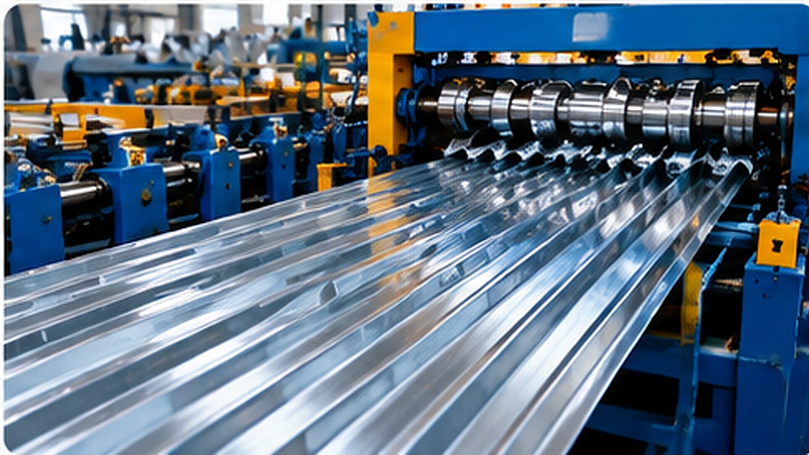 Corrugated sheet production line